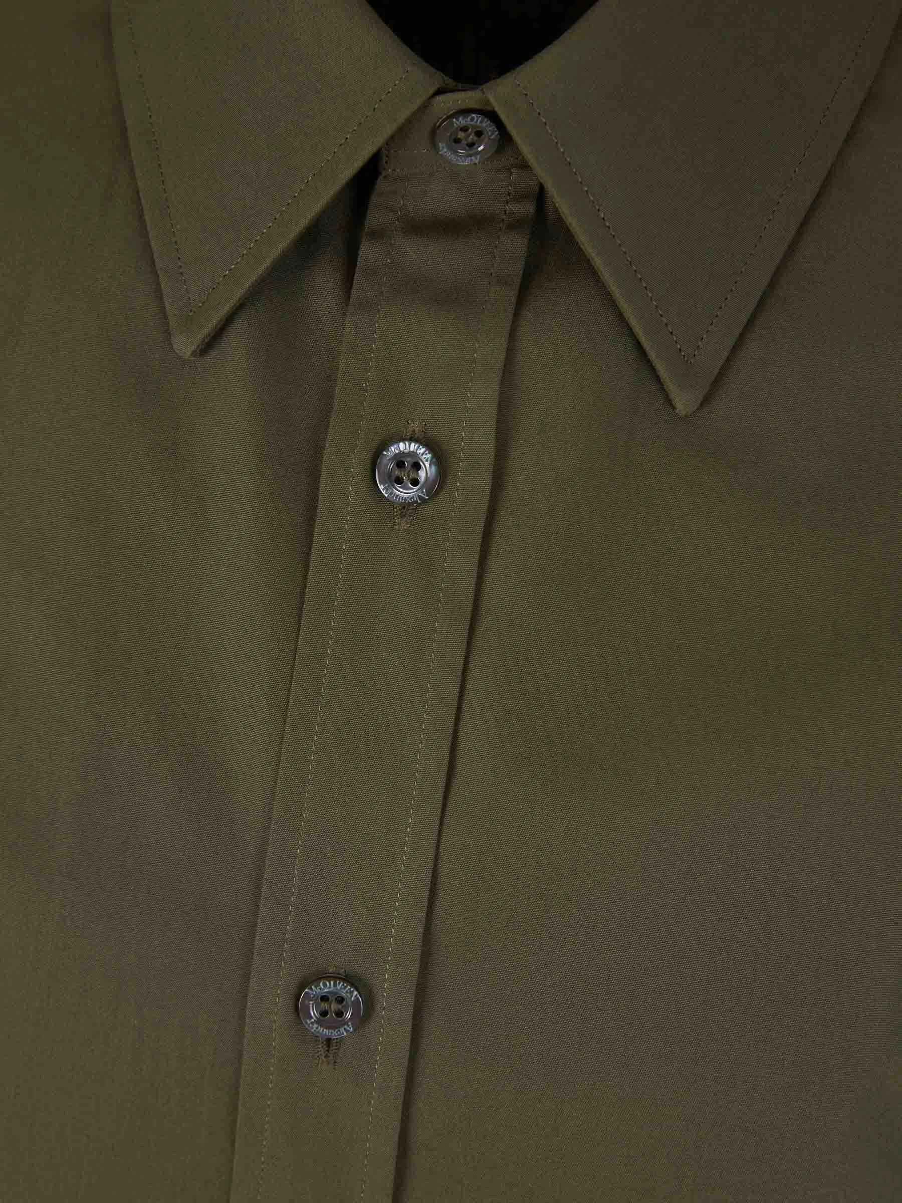 Alexander McQueen Buckle Cotton Shirt 