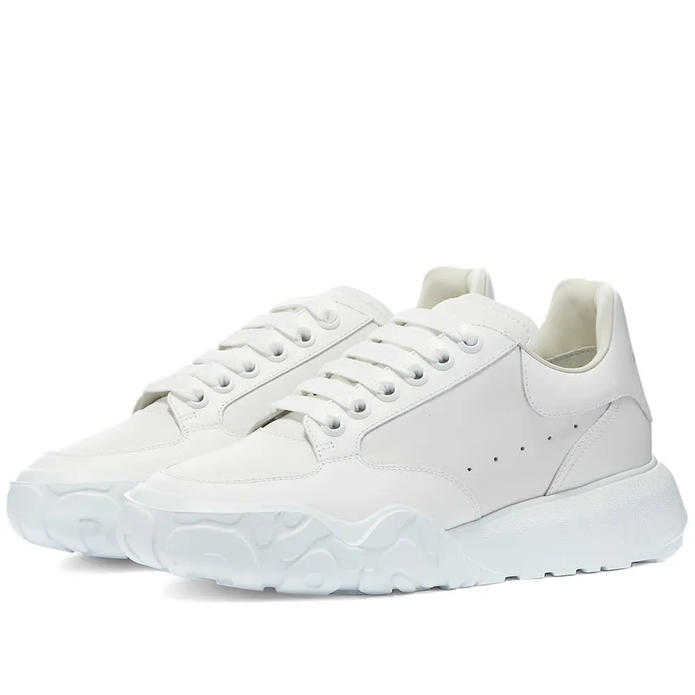 Alexander McQueen Court Wedge Sole SneakerWhite