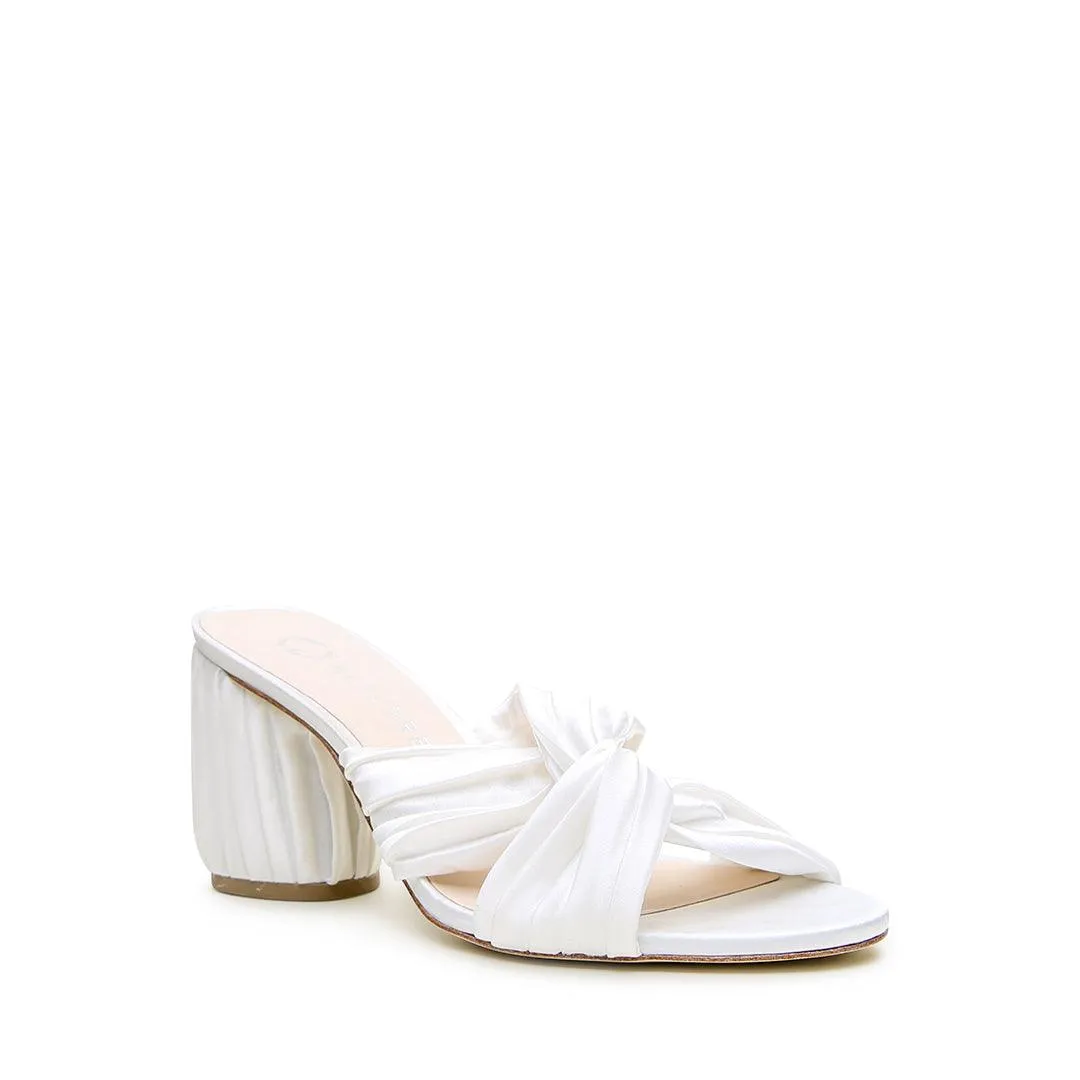 Ivory Silk Twist Sandal
