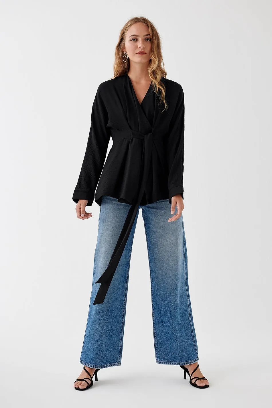 Jackie tie blouse