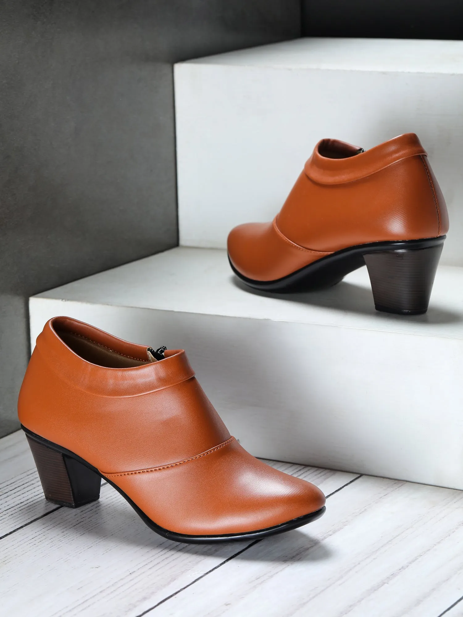 Shezone Women Tan Heels
