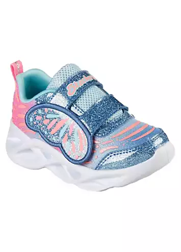 Skechers Girls S Lights Twisty Bright’s Wing in It Trainers | Grattan