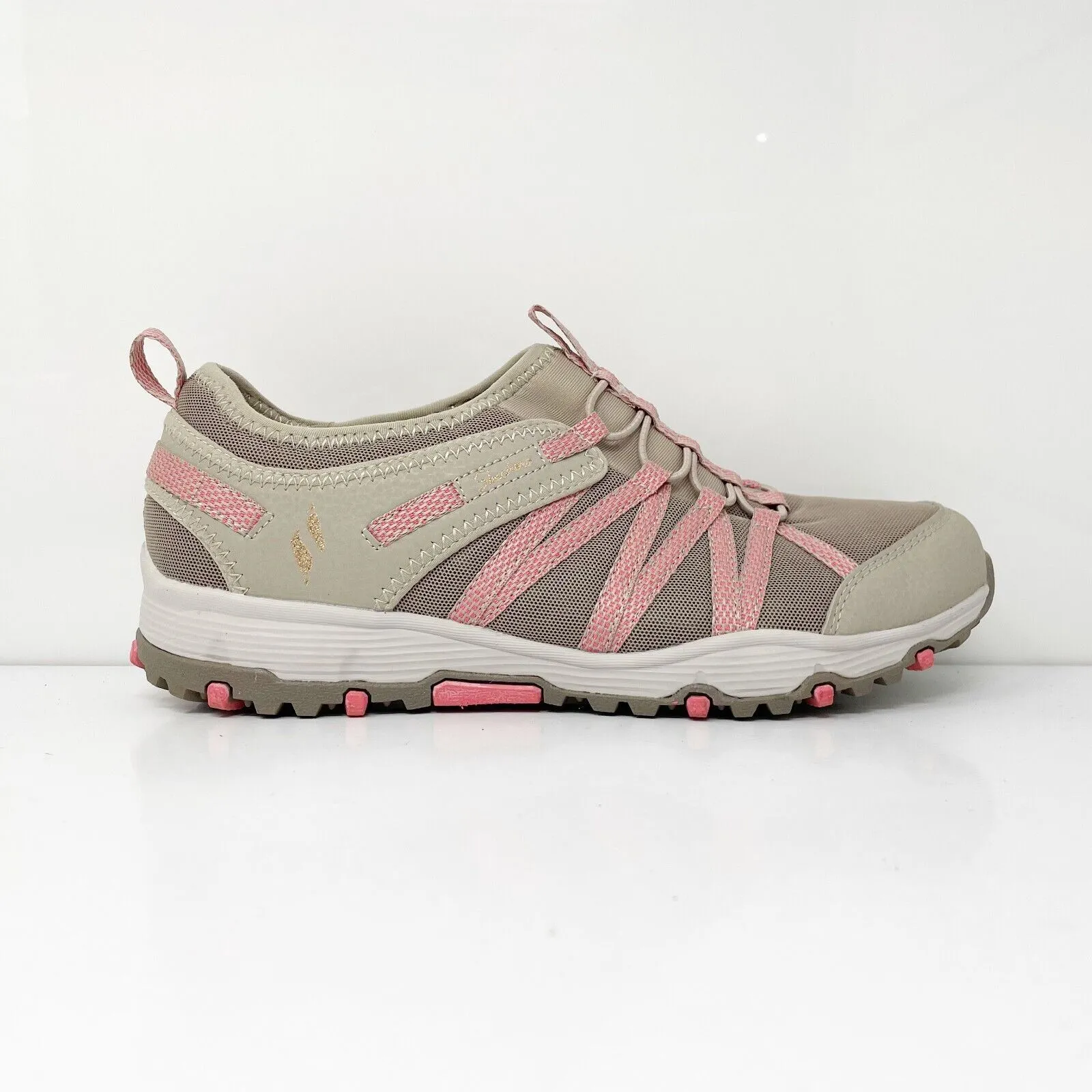 Skechers Womens Seager Hiker 158049 Beige Running Shoes Sneakers Size 8