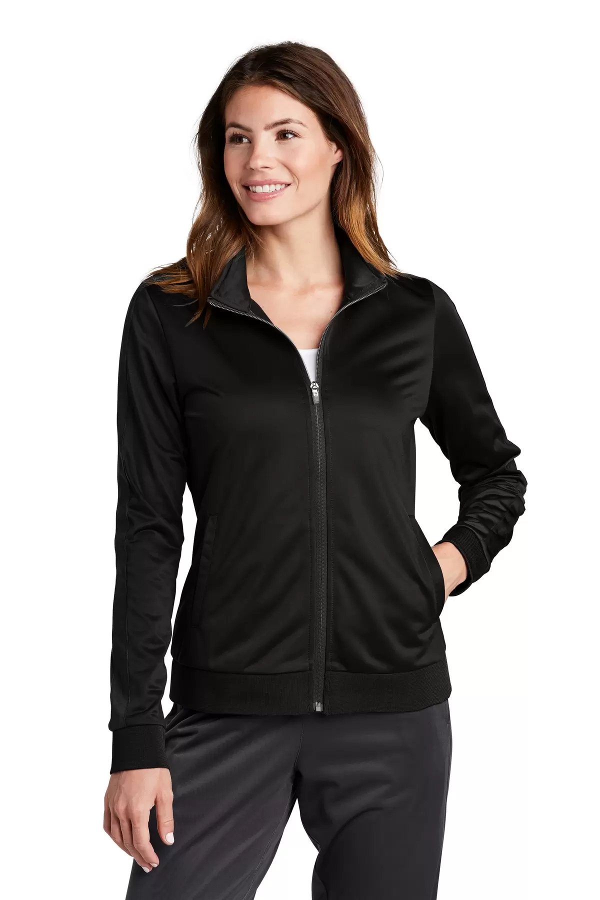 Sport Tek LST94 Sport-Tek    Ladies Tricot Track Jacket SKU: LST94
