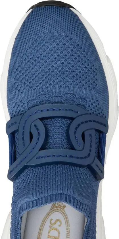 Tod's logo-patch low-top sneakers Blue